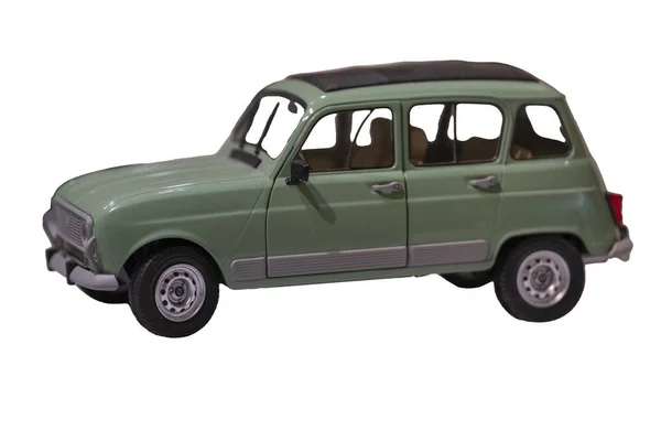 Масштабная Модель Мятного Пастельно Зеленого Винтажного Автомобиля 1950 Годов Автомобиль — стоковое фото