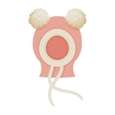 Kış ya da sonbahar çocukları şapka örer. Beyaz zemin üzerinde izole edilmiş kış ya da sonbahar tasarımı için vektör karikatür çizimi.