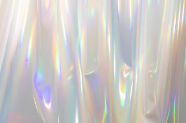 Yanardöner arka plan. Holografik Soyut yumuşak pastel renkler fon. Holografik Folyo Fon. Trendy yaratıcı gradyan.