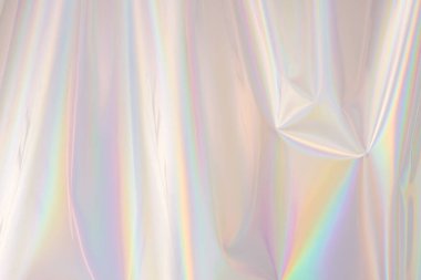 Yanardöner arka plan. Holografik Soyut yumuşak pastel renkler fon. Holografik Folyo Fon. Trendy yaratıcı gradyan.