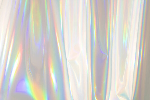 Iridescent background. Holographic Abstract soft pastel colors backdrop. Holographic Foil Backdrop. Trendy creative gradient.