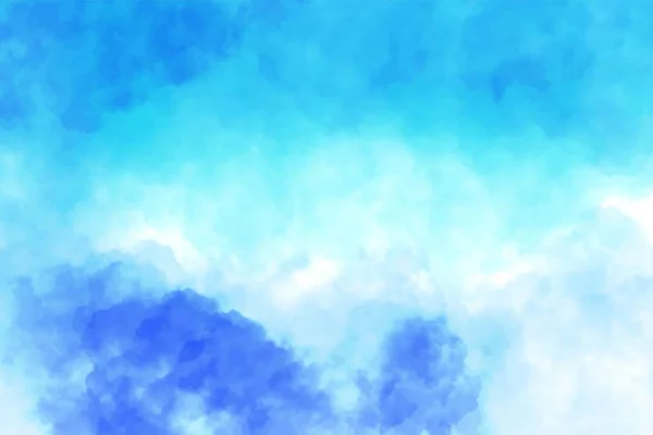 Абстрактний Ручний Пофарбований Синій Акварельний Фон Текстури — стоковий вектор