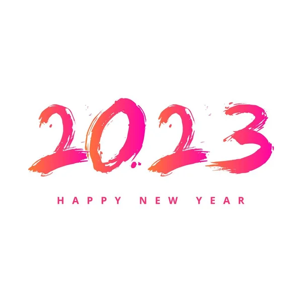 Ευχετήρια Κάρτα Ευτυχισμένο Νέο Έτος 2023 Φόντο Γιορτή — Διανυσματικό Αρχείο