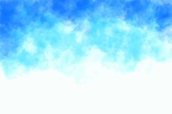 Абстрактный Синий Облачный Акварельный Фон — стоковый вектор
