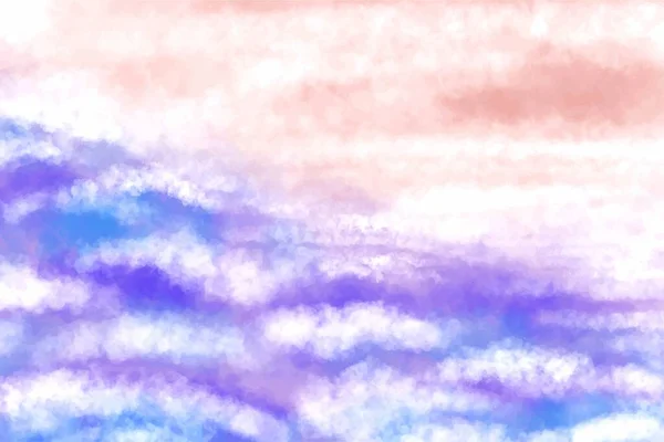 Αφηρημένο Χέρι Ζωγραφισμένο Πολύχρωμο Σύννεφο Υδατογραφία Υφή Φόντο — Διανυσματικό Αρχείο