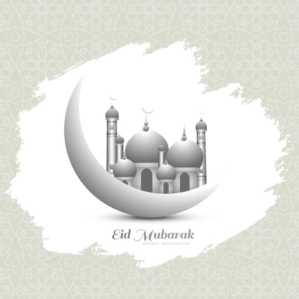 Islamic Eid Mubarak Festival Cultural Background — Stock Vector