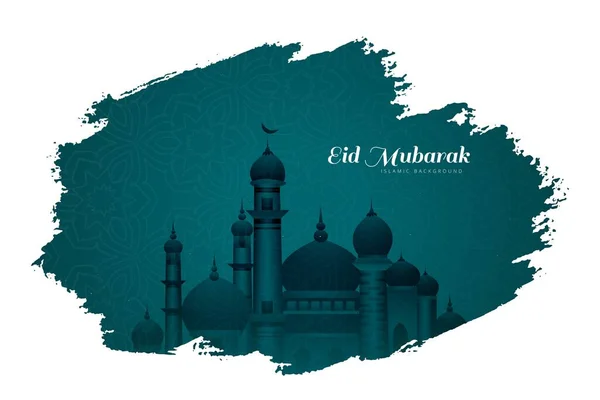 Όμορφο Islamic Φεστιβάλ Eid Mubarak Φόντο — Διανυσματικό Αρχείο