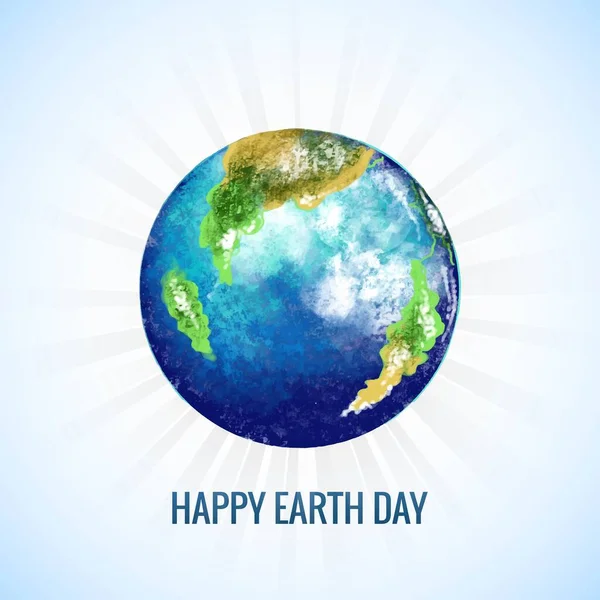 Концепция Счастливого Дня Земли Спасения Планеты — стоковый вектор
