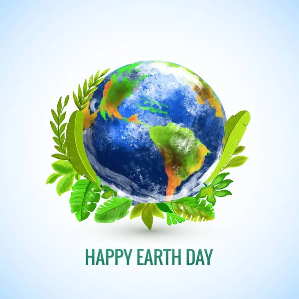Happy Earth Day Für Die Gestaltung Von Feierlichkeiten Zur Umweltsicherheit — Stockvektor
