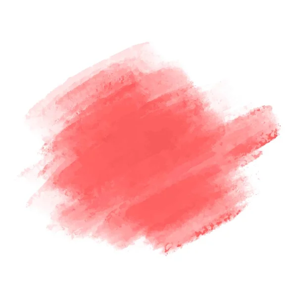 Růžový Tah Štětcem Akvarel Design — Stockový vektor