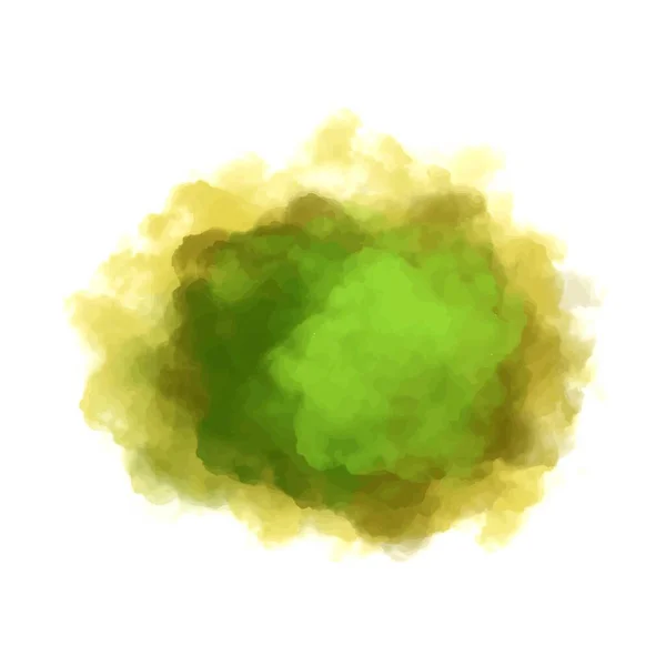 Modern Színes Zöld Splash Akvarell Háttér — Stock Vector