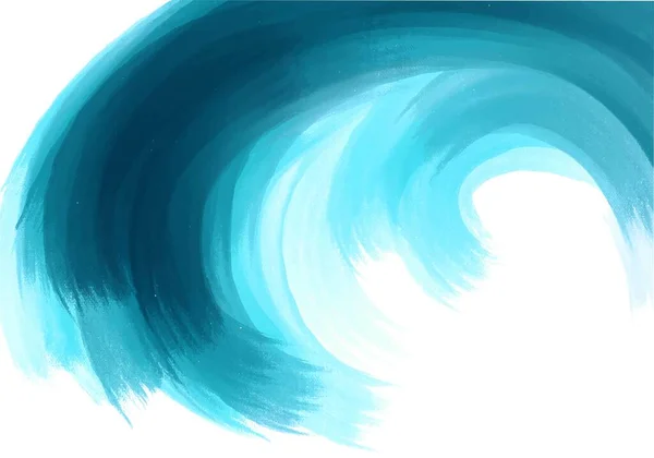 Kraftfull Blå Ocean Våg Bakgrund — Stock vektor