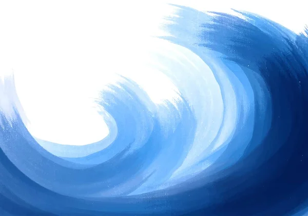 Puissant Fond Bleu Vague Océan — Image vectorielle