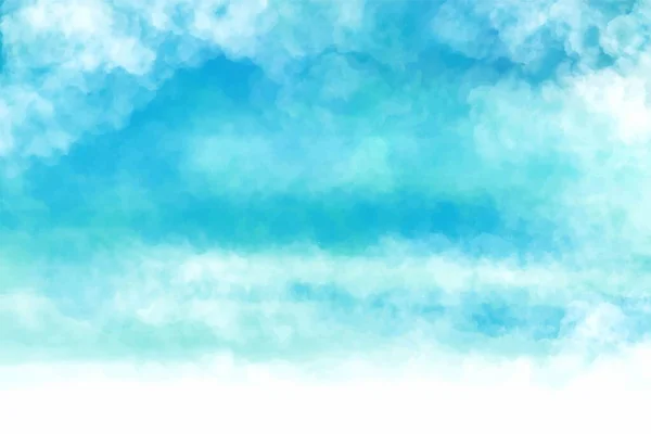 Mavi Gökyüzü Dizaynında Beyaz Bulut — Stok Vektör