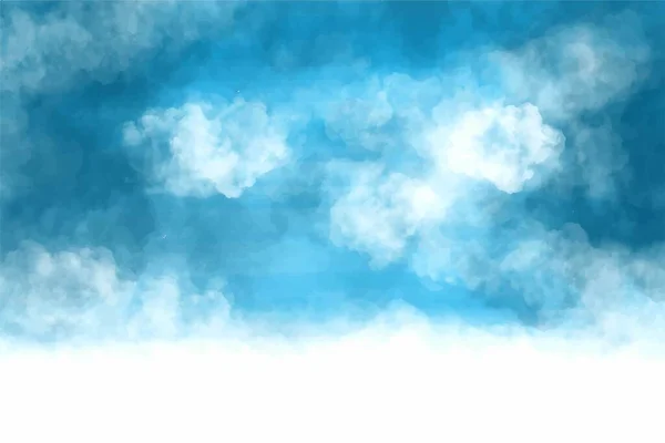 Nube Blanca Diseño Del Cielo Azul — Archivo Imágenes Vectoriales