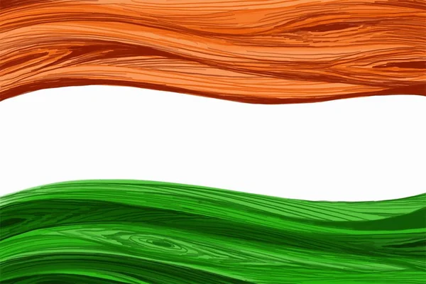インドの三色旗のテーマ独立記念日お祝いカードの背景 — ストックベクタ