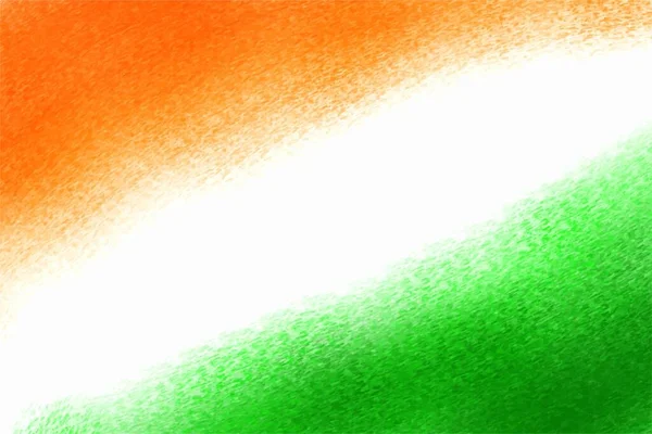 Indische Trikolore Flagge Thema Aquarell Textur Patriotischen Hintergrund — Stockvektor