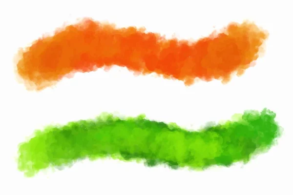 Bela Independência Indiana Dia Tricolor Aquarela Textura Fundo — Vetor de Stock