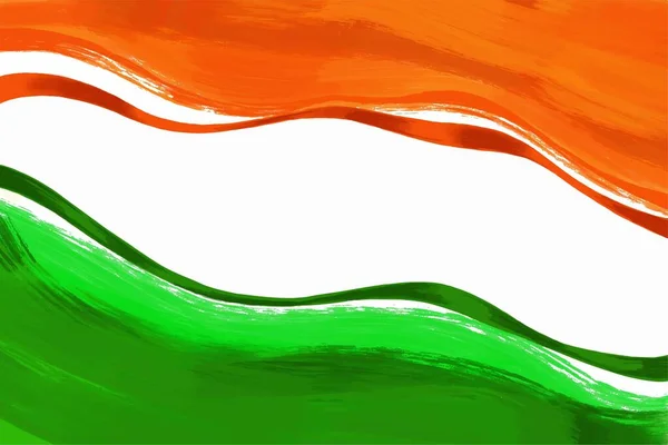 Dia Independência Índia Tricolor Fundo — Vetor de Stock
