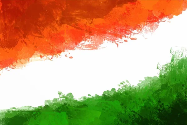 Oberoende Dag India Tricolor Bakgrund — Stock vektor