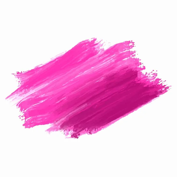 Abstract Roze Aquarel Penseel Ontwerp — Stockvector