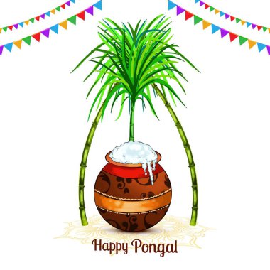 Mutlu pongal bayram hasat festivali kutlama kartı geçmişi