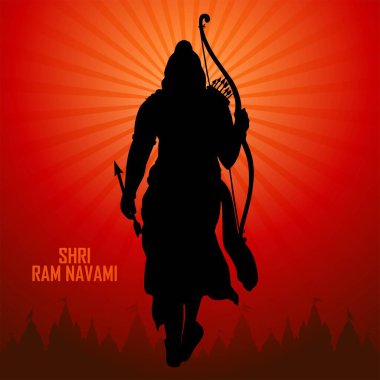 Shri ram navami Hint festivali arka planını kutluyor