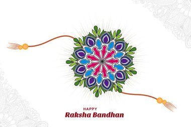 Happy raksha bandhan celebration festival card background clipart