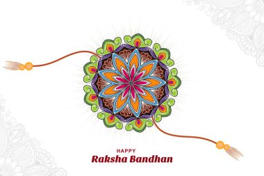 Happy raksha bandhan indian traditional festival background clipart