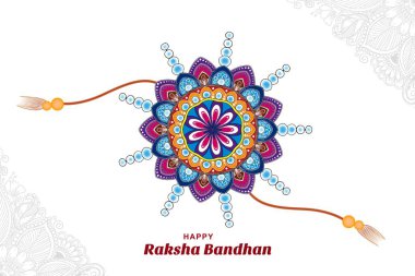 Mutlu raksha bandhan hindu festivali tebrik kartı geçmişi