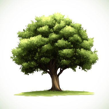 An isolated tree beautiful nature background clipart