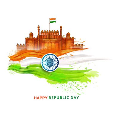 India republic day celebration card background clipart