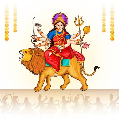 Mutlu Navratri posterinin resmi