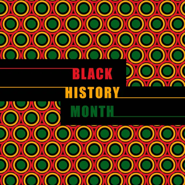 Μαύρος Μήνας Ιστορίας Γιορτάζουν Εικονογράφηση Διάνυσμα Γραφιστική Μαύρο Ιστορικό Μήνα — Διανυσματικό Αρχείο