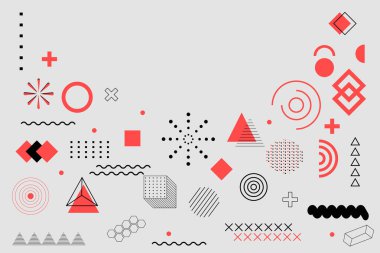 Memphis tasarım arka plan soyut memphis arka plan geometrik elementler memphis arka plan