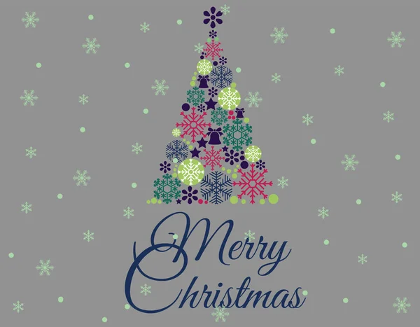 Mutlu Noeller ve Mutlu Tatiller Typography seti. Vektör logosu, metin tasarımı. Tebrik kartları, hediyeler, gömlekler vs. için kullanılabilir. Yılbaşı ağacı, ren geyiği, kar taneleri, çiçek çerçeveleri ve arka plan tasarımı olan kartlar.