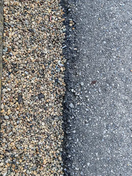 Soyut Urban dokusu. Çakıl ve Asfalt Arasındaki Kenar