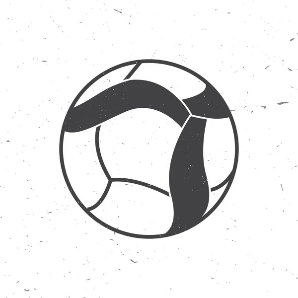 Icône Volley Silhouette Balle Sur Fond Blanc Équipement Sport Illustration — Image vectorielle