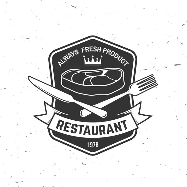 Εστιατόριο Κατάστημα Λογότυπο Του Μενού Εικονογράφηση Διανύσματος Vintage Γραφιστική Σχεδίαση Διανυσματικά Γραφικά