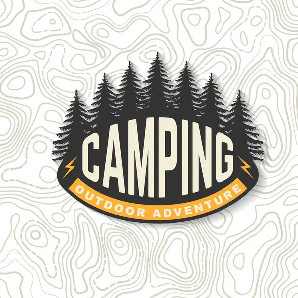 Abenteuer Camping Freien Vektor Die Bilder Entstehen Ohne Den Einsatz lizenzfreie Stockvektoren