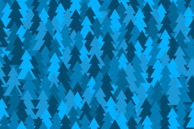 Kış yılbaşı ağaçları. Vektör kusursuz desen. Tekstil, duvar kağıtları, ambalaj kağıtları ve mevsimlik dekorasyon için en iyisi.