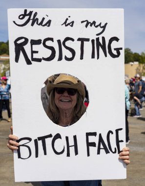 San Rafael California 'daki Marin Center' da Bölünmez Protesto 