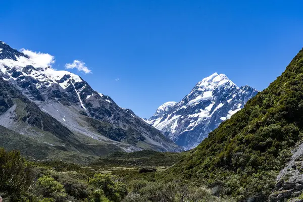Güney Adası Yeni Zelanda 'daki Cook Dağı bölgesi.