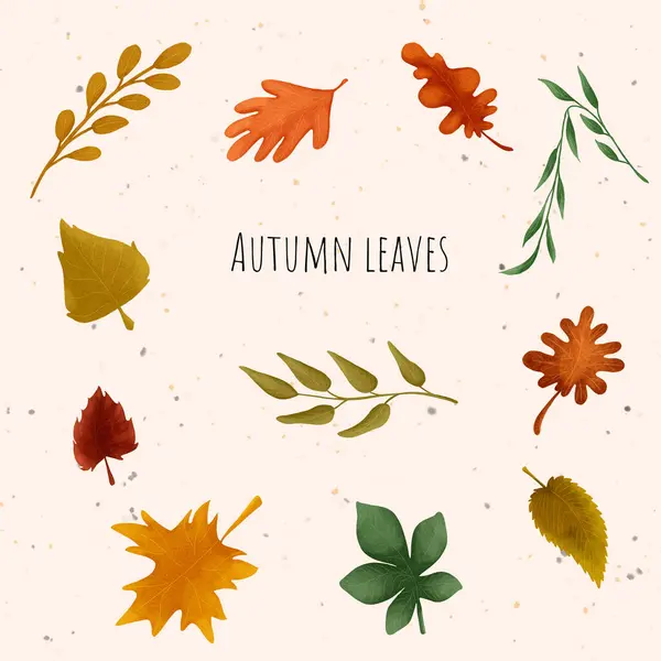 sonbahar yaprağı yeşil desen çizimi 