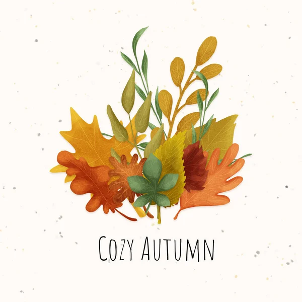 sonbahar yaprağı yeşil desen çizimi 