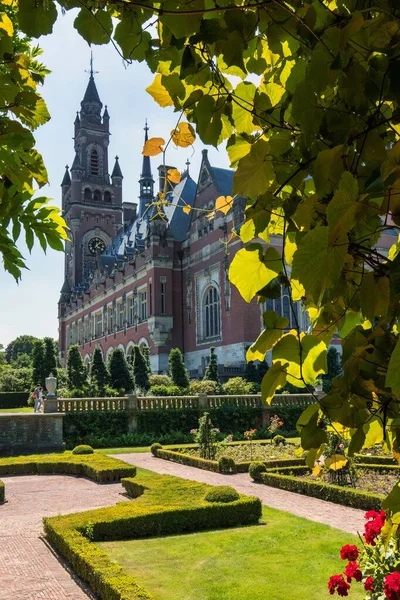 Haia Holanda Julho 2019 Exterior Quase Castelo Como Palácio Paz — Fotografia de Stock