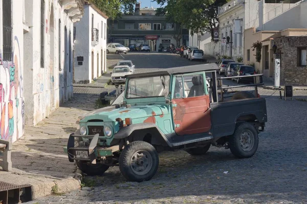 Colonia Del Sacramento Uruguay November 2022 Retro Vintage Pickup Street — стокове фото