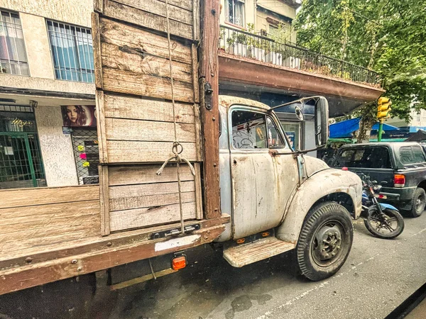 Montevideo Uruguay October 2022 Old Vintage Bedford Truck Rusted Still — Stock Photo, Image
