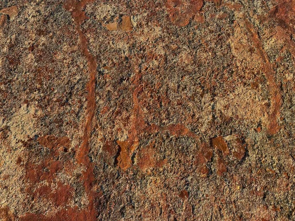 Окисленный Красный Камень Песком Текстуры Грязи — стоковое фото