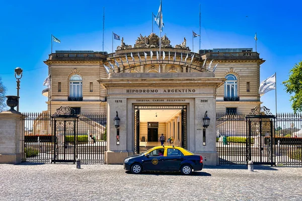 Buenos Aires Argentine Octobre 2022 Taxi Vous Attend Entrée Hippodrome — Photo